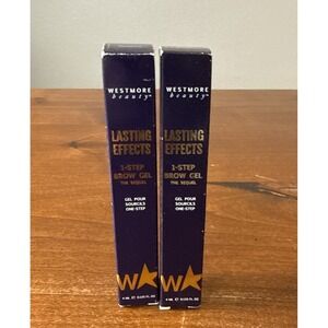 Lot Of (2) Westmore Beauty LASTING EFFECTS BROW GEL Waterproof 3g BRUNETTE